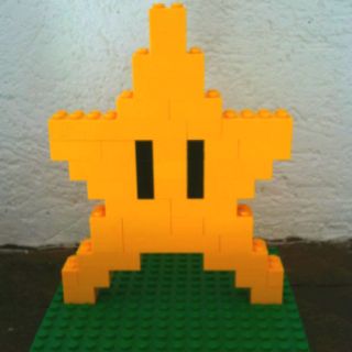 Mario Lego Ideas, Lego Mario Bros, Star From Mario, Mario Lego, Easy Lego Creations, Mario Star, Super Mario Bros Birthday Party, Lego Mario, Super Mario Bros Party