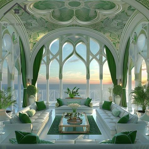 Fae Castle, Fantasy Palace, Royal Bedroom Design, Slytherin Vibes, Fallen Empire, Royal Bedroom, Dream Photos, Crystal City, Town Ideas