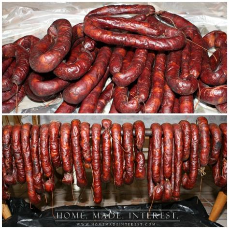 A Family Tradition - Learning how to make homemade Portuguese Sausage, Chourico, is a Portuguese-American family tradition. This is the best smoked meat out there. How To Make Portuguese Chourico, Chorizo Sausage Recipes, Curing Meat, Making Sausage, Cured Meat Recipes, Sausage Making Recipes, Portuguese Sausage, Spanish Chorizo, Home Made Sausage