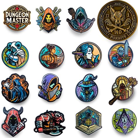 PRICES MAY VARY. Complete Dungeons & Dragons Accessory Set 15 Class Pins Included: Featuring Barbarian, Bard, Cleric, Druid, Fighter, Monk, Paladin, Ranger, Rogue, Sorcerer, Warlock, Wizard, Artificer, Blood Hunter, and Mystic. Exclusive DM Coin: Showcase your Dungeon Master status with our intricately designed Dungeon Master coin. Bonus Sticker: Add flair to your gear with a vibrant D&D-themed sticker, perfect for laptops, water bottles, or notebooks. High-Quality Craftsmanship Meticulously cra