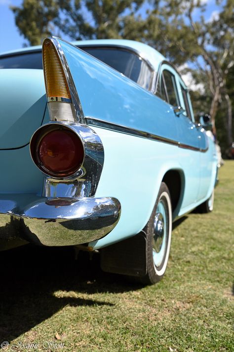 L1M1AP3 VIEWPOINT. Nikon D810 handheld, Auto WB, ISO 200, Auto Settings, Focal Length 36mm on a 24-70 Tamron Zoom Lens.  I went to a car show and took many photos from various angles. From this low angle I could give the vehicle height, and focus on certain features like the fins and tail lights. This angle, and shadow also create leading lines to the front of the car. Different heights can give an object power or take it away, and transforms the way it appears to the eye. Low Angle Car Photography, Car Reference Photo, Car Photography Angles, Car Photography Ideas Angles, Viewpoints Photography, Low Angle Photography, Porche Car, Photography Angles, Perspective Pictures