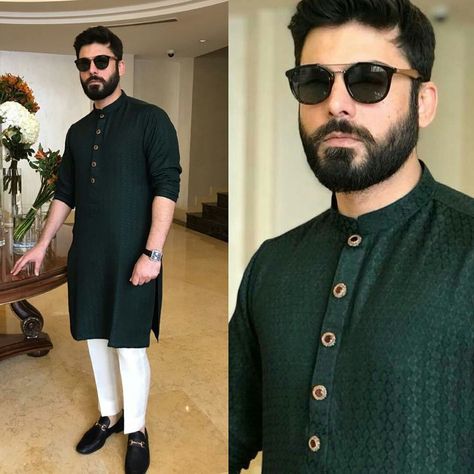 Fawad khan Fawad Khan Sherwani, Men’s Kurta Style, Kurta Pyjama Designs For Men, Indian Mens Wedding Wear, Sagai Dress For Men, Fawad Khan Kurta Pajama, Mens Kurta Designs Style Indian Weddings, Fawad Khan Kurta, Mens Pathani Kurta Style