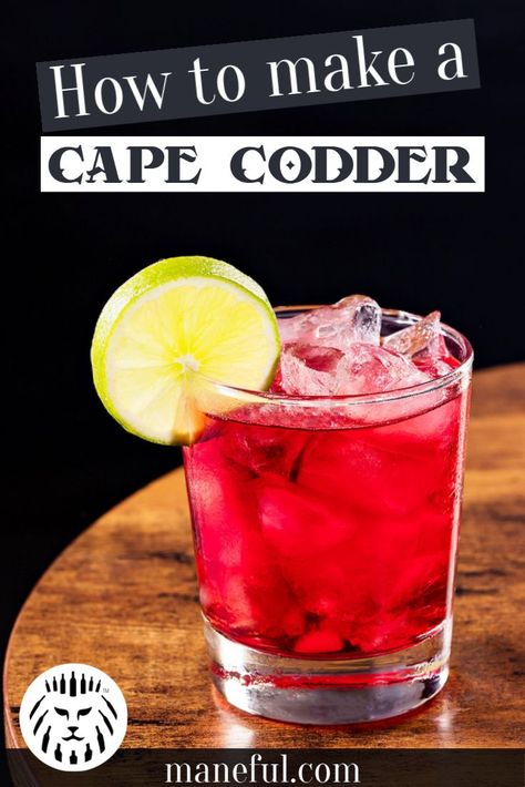 Cape Codder Drink, Cape Cod Cocktail, Cape Codder Cocktail, Cape Cod Drink Cocktails, Cape Cod Drink, Cranberry And Vodka, How To Make A Cape, Vodka Day, National Vodka Day