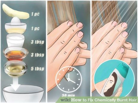 Image titled Fix Chemically Burnt Hair Step 8 Hair Repair Diy, Bleach Damaged Hair, Mermaid Hair Accessories, Easy Professional Hairstyles, Bleached Hair Repair, Burnt Hair, Ballroom Hair, Hair Fixing, Home Beauty Tips