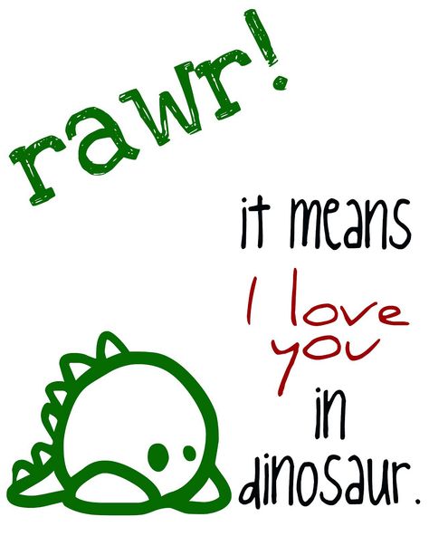 This is too cute <3 Dinosaur Quotes, Punny Cards, Cute Puns, A Dinosaur, L Love You, Dessin Adorable, Animal Quotes, Really Funny Pictures, Square Quilt