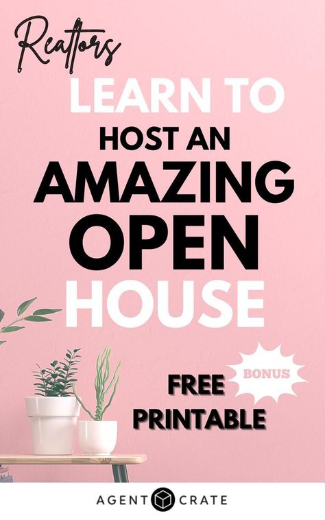 Learn all the best TIPS AND TRICKS to hosting an amazing real estate open house! Filled with real estate open house ideas! Also, as a bonus, we've included a FREE PRINTABLE of our popular real… Real Estate Open House Ideas, Open House Real Estate Marketing, Open House Gift, Open House Ideas, Real Estate Marketing Gifts, Real Estate Marketing Postcards, Real Estate Marketing Quotes, Real Estate Marketing Strategy, Open House Real Estate