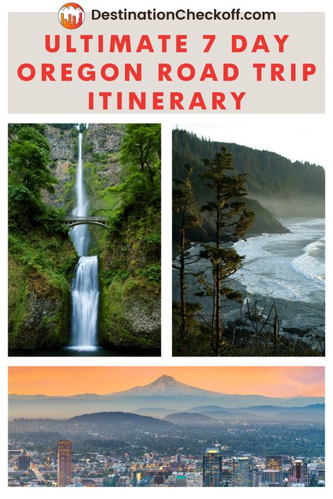 This detailed 7 to 10-day Oregon road trip itinerary takes you from the vibrant streets of Portland to the serene landscapes of the Oregon Coast and Crater Lake. Enjoy diverse experiences like the wineries in Willamette Valley and the historic sights in Astoria. Perfect for those planning an extensive exploration of Oregon's natural and urban wonders. Washington Road Trip, Oregon Wineries, Oregon Road Trip, Scenic Road Trip, Crater Lake National Park, Outdoor Paradise, Oregon Washington, Willamette Valley, Crater Lake