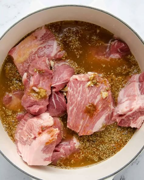 Dutch Oven Carnitas (Authentic Mexican Carnitas) Carnitas Oven Recipes, Carnitas Recipe Stovetop, Pork Carnitas Recipe Oven, Carnitas Stove Top, Pork Roast In Dutch Oven Recipe, Stove Top Carnitas, Mexican Carnitas Authentic, Summer Dutch Oven Recipes, Carnitas Dutch Oven