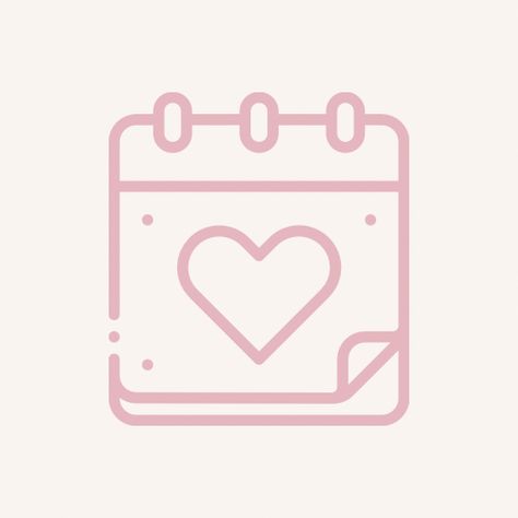 Calendar Logo Aesthetic, Pink Calendar Icon, Schedule Icon, Calendar Logo, Core Wallpaper, Pink Calendar, Fun Beauty Products, Pink App Icon, Icons Ig