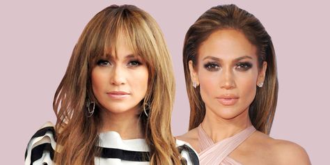 Bangs Vs No Bangs, With And Without Bangs, Celebrity Bangs, Celeb Hair, No Bangs, Celebrity Haircuts, Messy Bob Hairstyles, Layered Hair With Bangs, Bob Hairstyles With Bangs