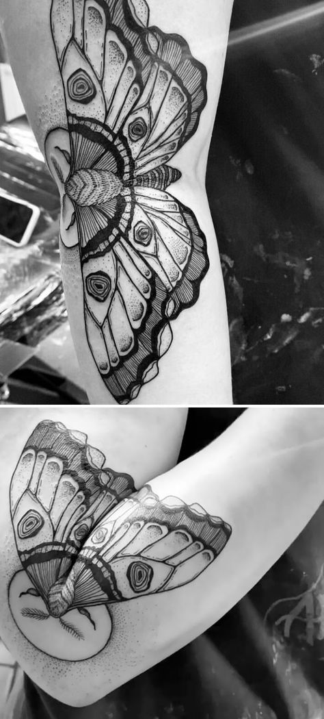 Moving On Tattoos, Back Of Arm Tattoo, Elbow Tattoos, Tattoo Hand, Inspiration Tattoo, Tattoos For Black Skin, Moth Tattoo, Leg Tattoos Women, Knee Tattoo