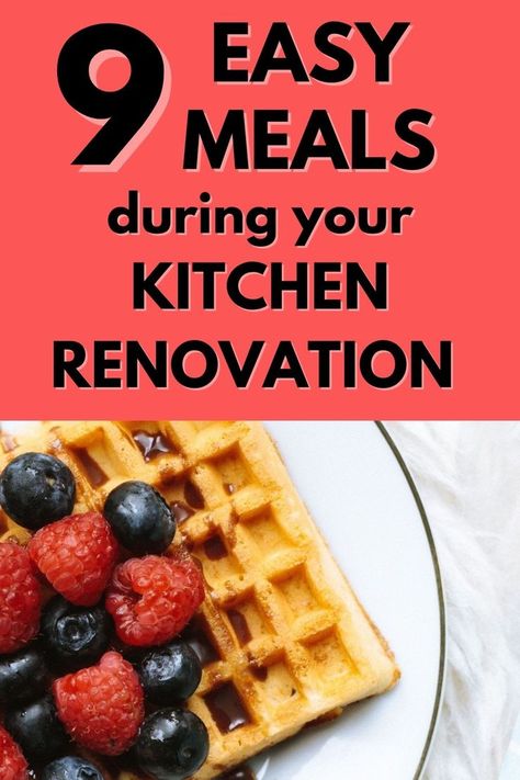 easy meals during kitchen renovation Two Family House, Easy Meals To Cook, Easy Meals To Make, Kitchen Renovation Cost, Meals To Cook, Kitchen Remodel Plans, Easy To Cook Meals, Meals To Make, Minimal Kitchen