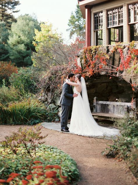 Photography: Untamed Heart Photography - untamedheartphotography.com%0A%0ARead More: http://www.stylemepretty.com/2014/11/26/fall-wedding-at-the-estate-at-moraine-farm/ The Estate At Moraine Farm, Moraine Farm Wedding, Beverly Massachusetts, Untamed Heart, Heart Photography, Wang Dress, Vera Wang Dress, Pretty Wedding, Farm Wedding