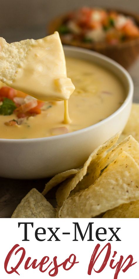 Tex Mex Queso, Mexican Appetizer, Queso Dip Recipes, Queso Recipe, Queso Cheese, Queso Dip, Pot Luck, Tex Mex Recipes, Chips And Salsa