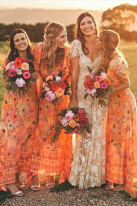 This gorgeous boho bridesmaid gown is ideal for any bride’s party. Save this dreamy boho inspo into your wedding collection.#bohochic #bohoweddingdress#bohofashion Hippy Bridesmaid Dresses, Bridal Party Dress Ideas, Hippie Bridesmaid Dresses, Bridesmaid Dress Inspiration, Boho Bridesmaid Dress, Party Dress Ideas, Elegant Bridesmaid Dress, Bridal Party Dress, Bridal Squad