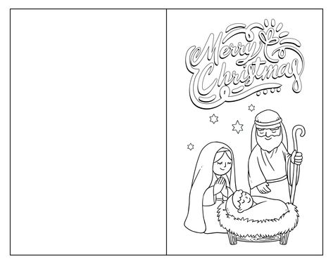 Nativity Christmas Cards Free Printables, Christmas Cards To Color Free Printable, Christmas Card Printable Free Kids, Christmas Coloring Cards Free Printables, Free Printable Christmas Cards For Kids To Color, Free Printable Christmas Cards To Color, Printable Christmas Cards To Color, Nativity Coloring Pages Printables Free, Christmas Kindergarten Centers