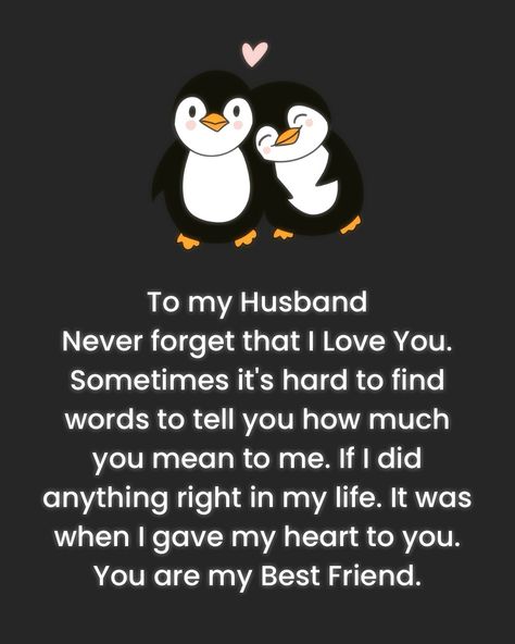 To my Husband 💖 To My Husband Quotes, My Husband Quotes, My Dear Husband, I Can Wait, Husband Appreciation, Dear Husband, To My Husband, Dear Future Husband, Dear Future