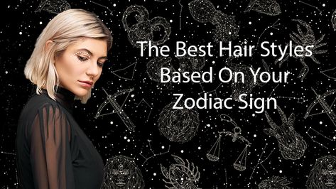 The Best Hair Looks Based on Your Zodiac Sign - NuMe Zodiac Signs Hair, Scorpio Hair, Zodiac Hair, Retro Bangs, Long Hair Trends, Aquarius Tattoo, Moon In Aquarius, Aquarius Sign, Aquarius Woman