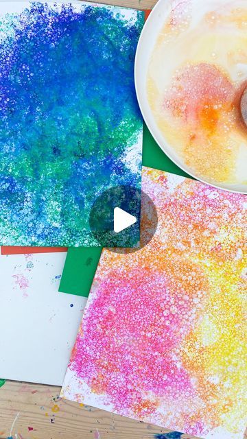 Deena Keller on Instagram: "Bubble Painting🫧 follow @abcdeelearning for more kids ideas. Comment BUBBLES to see how to create bubble paint!" Water Paint Flowers, Bubble Paint, Therapeutic Art Activities, Bubble Activities, How To Make Bubbles, Bubble Painting, Kids Bubbles, Kids Art Class, Diy Toddler