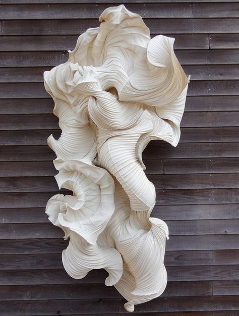 Peter Gentenaar, White Sculpture, Papercut Art, Textile Sculpture, Artistic Installation, Dutch Artists, A Level Art, Art Installation, Sculpture Installation