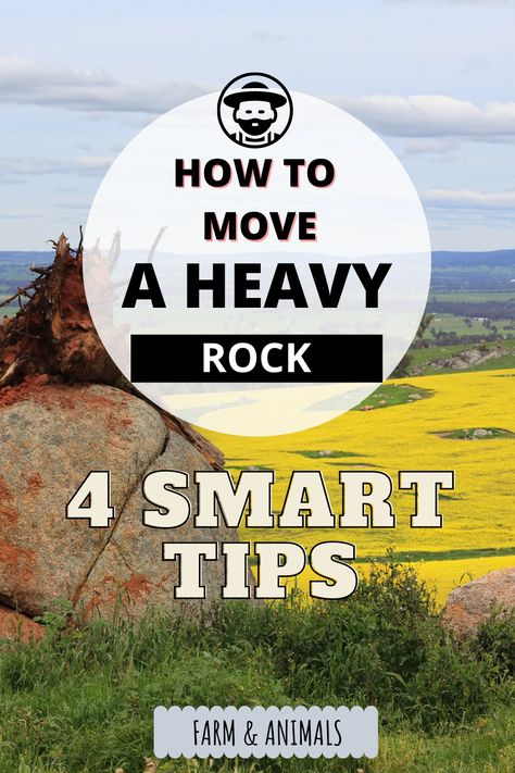 How To Move Large Rocks, Desert Farm, Random Knowledge, Harvesting Tools, Homesteading Ideas, Landscape Rock, How To Get Bigger, Heavy Rock, High Desert