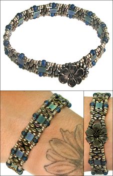 Superduo Bracelet, Bracelet Materials, Super Duo Beads, Bracelets Tutorial, Twin Beads, Tila Beads, Bead Tutorials, Duo Beads, Jewerly Beads