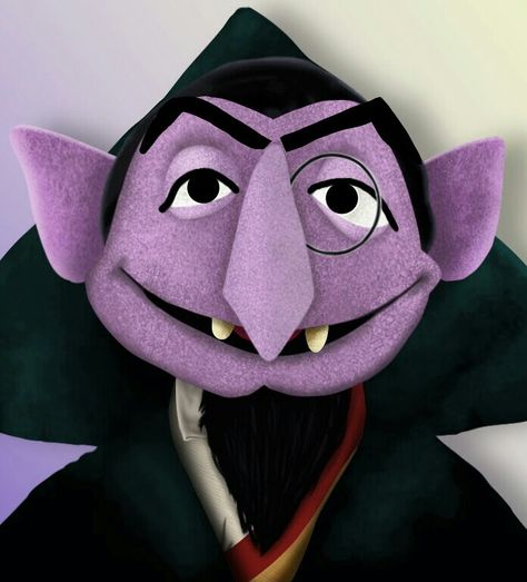 COUNT VON COUNT Muppets Constantine, Count Dracula Sesame Street, Muppet Fashion, Sesame Street Count Von Count, Two Headed Monster Sesame Street, Muppets In Space, Sesame Street The Count, Count Von Count, Monster Theme Classroom