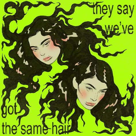 Charli Xcx And Lorde, Charli Xcx Lorde, Charli Xcx Hair, Make Up Poster Design, Charli Xcx Brat, Charli Xcx Aesthetic, Lorde Instagram, Lorde Poster, Music Inspired Art