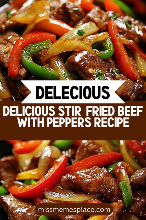 Treat yourself to a delightful meal with this Chinese onion pepper steak recipe! This stir-fried beef with peppers combines savory flavors and fresh ingredients, ensuring a healthy and satisfying dinner. In less than 30 minutes, you can create a dish that’s perfect for any occasion. The tender beef, sautéed onions, and colorful bell peppers not only look stunning but also provide a balance of textures and tastes. Beef With Green Peppers, Steak And Peppers Stir Fry, Onion Pepper Steak, Pepper And Onion Stir Fry, Cube Steak Peppers And Onions, Beef Tips And Peppers And Onions, Steak And Bell Pepper Recipes, Sizzling Chinese Pepper Steak And Onions, Chinese Beef And Peppers