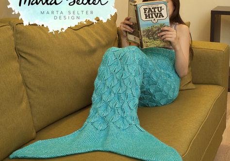 I'm so excited to share with you my children's mermaid tail knitting pattern. I made it for my own daughter when she was 8 years old and I think it should fit a child from age 5-9 perfectly. Hope you'll enjoy making it as much as I did!  If you enjoy this pattern and would like to support me in creating more patterns please visit my Patreon page and for as little as 1.99$ per month you can gain access to the adult sizes patterns of this mermaid tail plus other patterns that I'... Knitted Mermaid Tail Pattern, Knitted Mermaid Tail, Mermaid Tail Pattern, Crochet Mermaid Tail, Mermaid Tail Blanket, Crochet Mermaid, Aran Weight Yarn, Mermaid Tails, Mermaid Blanket