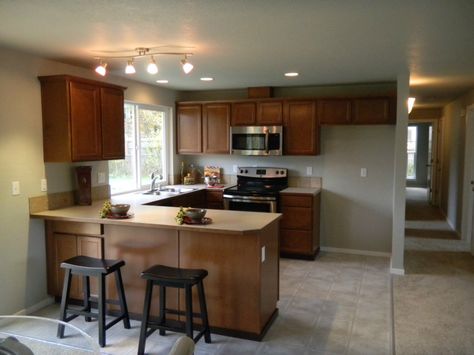 kitchen layout Kitchen Dimensions Layout, Small Rectangle Kitchen Layout, Small U Shaped Kitchen Layout, Small Rectangle Kitchen, Rectangle Kitchen Layout, U Shaped Kitchen Layout, Small U Shaped Kitchen, Kraftmaid Kitchens, Rectangle Kitchen