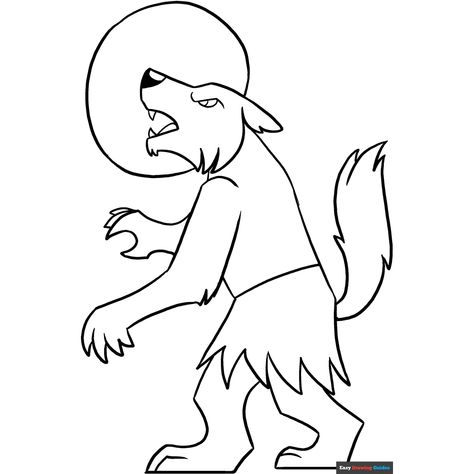 Free Werewolf Coloring Page for Kids Wolf Coloring Pages, Scary Coloring Pages, Fantasy Coloring Pages, Zoo Animal Coloring Pages, Coloring Pictures For Kids, Wolf Colors, Free Printable Coloring Sheets, Monster Coloring Pages, Bear Coloring Pages