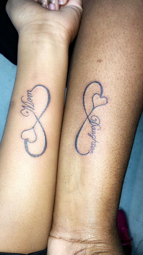 Infinity Son, Mother And Daughter Tatoos, Mother Daughter Tat, Mother Daughter Infinity Tattoos, Tattoo Father, Mommy Daughter Tattoos, Mother Tattoo, Tattoo Mother, Mother Son Tattoos