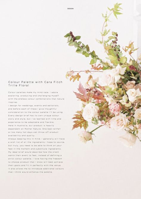 Floral Magazine Cover, Flower Magazine Layout, Indesign Layout Inspiration, Cosmetic Brochure, Camomile Bouquet, Botanical Branding, Bloom Magazine, Poetry Book Cover, Flower Magazine