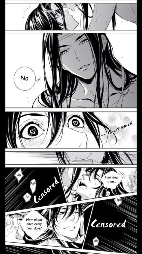 #wangxian #doujinshi #mdzs #modaozushi #lanzhan #weiwuxian Mo Dao Zu Shi, Dark Anime Guys, Manga Love, The Grandmaster, Anime Couples Manga, Heaven's Official Blessing, Anime Drawings Boy, Anime Kiss, The Villain