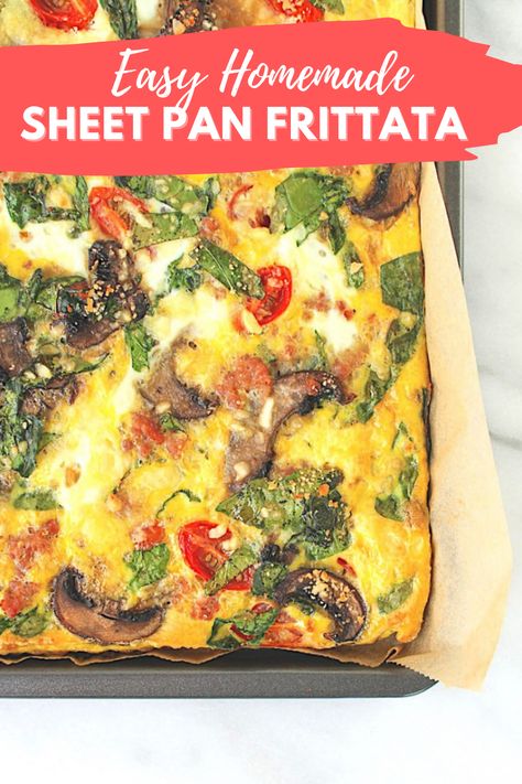 Take eggs from basic breakfast staple to crave-worthy dish with this Sheet Pan Frittata recipe Healthy Breakfast Frittata, Gluten Free Cornbread Dressing, Basic Breakfast, Frittata Recipes Breakfast, Fritatta Recipe, Weight Watchers Muffins, Breakfast Frittata, Veggie Breakfast, Leftover Cranberry Sauce