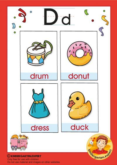 Early Childhood Sight Words, letter D, for kindergarten, kindergarten expert, free printable Letter D For Preschoolers, For Kindergarten, Alphabet Letter Worksheets, Alphabet Activities Kindergarten, The Letter D, Alphabet Kindergarten, Toddler Ideas, Alphabet Activities Preschool, Activities Preschool