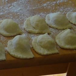 Cottage Cheese Perogies, Cheese Perogies Recipe, Cheese Perogies, Cheese Pierogi Recipe, Dry Cottage Cheese, Homemade Dough Recipe, Perogies Recipe, Pierogi Recipe, Sauerkraut Recipes