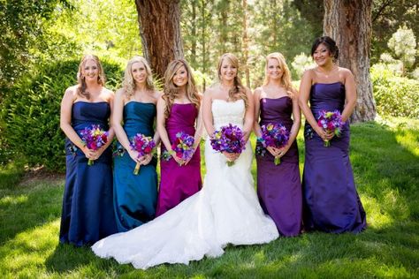 Baroque Style Enchanted Outdoor Garden Peacock Inspired Wedding | Storyboard Wedding Wedding Colors Bright, Peacock Color Dress, Purple Website, Trendy Wedding Colors, Wedding Colors Summer, Peacock Wedding Theme, Color Dresses, Boda Mexicana, Peacock Wedding