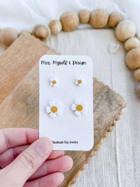 Mommy And Me Earrings Clay, Mommy And Me Earrings, Mothers Day Clay Earrings, Mini Clay, Clay Studs, Bullet Journal Banner, Diy Earrings Polymer Clay, Handmade Clay Earrings, Handmade Clay Jewelry