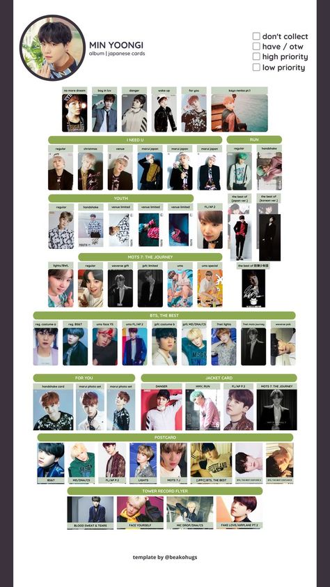 Yoongi Photocard Template, Template Wishlist, Photocard Template, Photo Card Template, Bts Merch, Best Albums, Best Templates, Agust D, Bts Yoongi