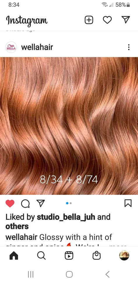 Copper Strawberry Blonde Formula, Dark Peach Hair, Wella Formulas, Mommy Hair, Mommy Hairstyles, Color Formulas, Strawberry Blonde Hair Color, Peach Hair, Hair Color Formulas