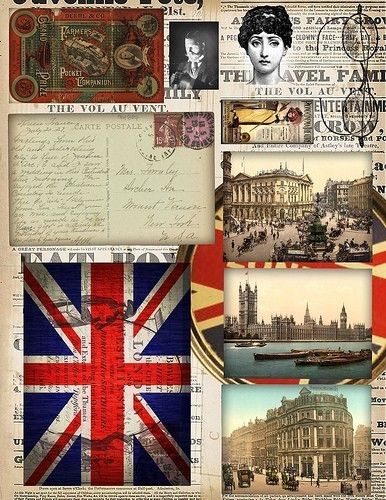 Rule Britannia, British Things, Vintage Printable, British Flag, England And Scotland, London Love, Old Postcards, Printable Image, British Isles