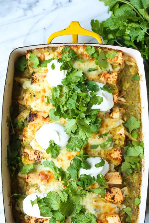 Enchiladas Chicken Verde, Green Chilies Chicken Enchiladas, Creamy Green Chicken Enchiladas, Authentic Enchiladas Chicken, Chicken Green Enchiladas, Chicken Enchiladas With Green Sauce, Best Chicken Enchiladas Ever, Enchilada Dinner, Keto Chicken Enchiladas