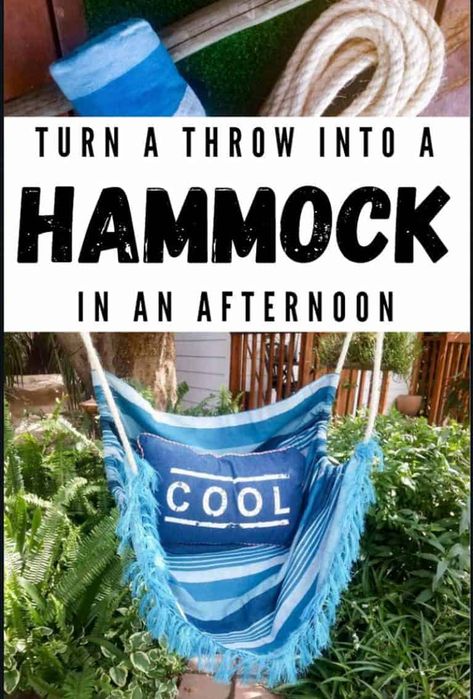 Homemade Hammock, Diy Hammock Chair, Repurposed Crafts, Diy Hammock, Bench Diy, Upcycling Ideas, Hammock Stand, Potting Bench, Diy Upcycle