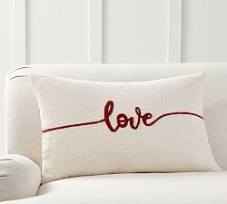 New Decorative Pillows & Decor | Pottery Barn Love Script, Valentines Pillows, Plaid Pillow Covers, Scandinavian Pattern, Embroidered Pillow Covers, Cozy Pillow, Christmas Pillows, Holiday Pillows, Cute Pillows