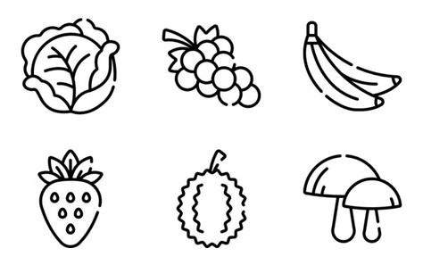 Cabbage - Free food icons Cabbage Drawing, Drawing Simple, Icon Font, Vector Icons, Free Food, Icon Design, Vector Free, For Kids, Clip Art