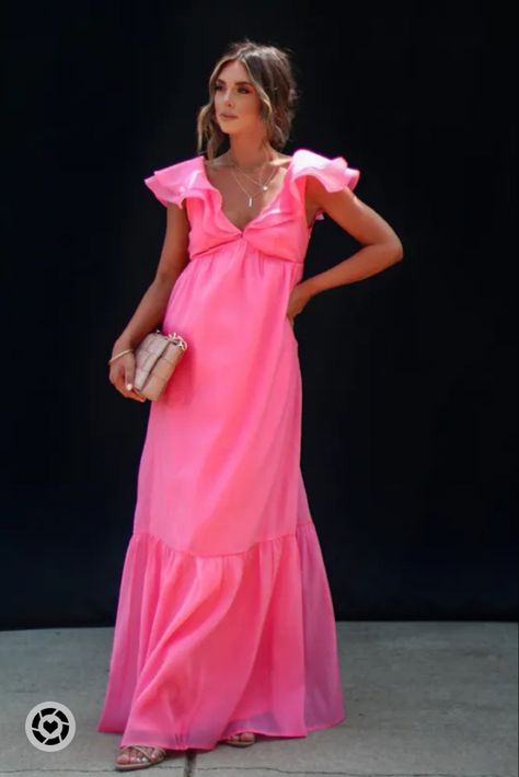 Barbie Pink Bridesmaid Dresses, Boston Garden, Vici Dress, Pink Floral Maxi Dress, Tie Maxi Dress, Cutout Maxi Dress, Pink Bridesmaid Dresses, Unique Prom Dresses, Bridesmaid Dress Colors