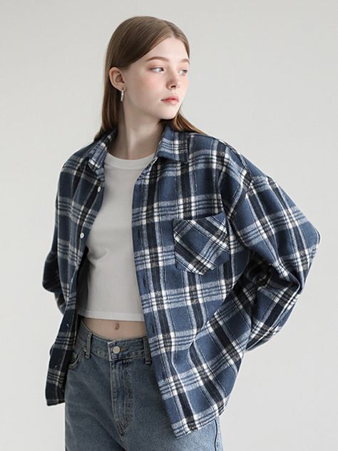 Editor's NotesAVANDRESS' oversized wool checkered shirt with a soft texture and unique vibe of AVANDRESS. The blazer is comfortable and perfect for women for both casual and formal outfits.- Oversized wool checkered shirt- Has a classic checkered pattern- Has a minimal and vintage design- Has a natural dropped shoulder- Creates a relaxed, oversized silhouette Measurements (inch)- Shoulder: 23.6 inch- Chest: 25 inch- Sleeve: 22 inch- Length (front/back): 27.2/32.3 inch*Model info: height 69.3 / bust 32.6 / waist 23 / hip 34 inchComposition & Care- 90% Polyester, 10% Wool- Dry cleaning recommended Designer- by AVANDRESS Checkered Shirt Outfit Women, Checkered Shirt Outfit, Plaid Blazer Outfit, Checkered Outfit, Blazer Outfits Casual, K Fashion, Formal Outfits, Checkered Shirt, Blazer Outfits