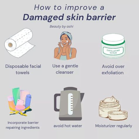 Stronger skin barrier ,healthier skin: Save this post for ultimate guide for your skin barrier. #beautytips #beauty #skincare #makeup #skincareroutine #beautybloggers #skincaretips #beautycare #makeupartist #skincareproducts #makeuptutorial #skin #beautyinfluencer #selfcare #beautiful #beautyhacks #glowingskin #cosmetics #beautyproducts #beautyaddict #antiaging #instabeauty #beautyblog #lashes #love #healthyskin #mua #beautyblogger #naturalbeauty #haircare How To Restore Skin Barrier, Water Moisturizer, Healthier Skin, Exfoliating Scrub, Beauty Influencer, Skincare Makeup, Beauty Skincare, Skin Barrier, Damaged Skin